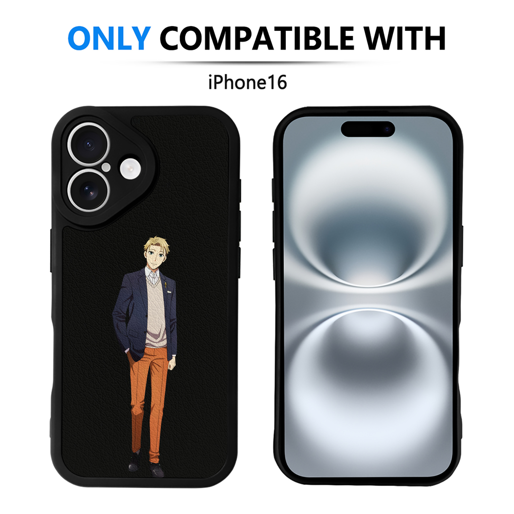 （画像用） SPY×FAMILY间谍家家酒 【iPhone 16シリーズ対応】シリコンスマホケース（レザー調） 材質：シリコン
